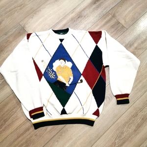 Vintage 90s Jantzen Golf Sweater Men's Size XL